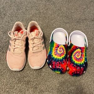2 pair of youth size 4 shoes!